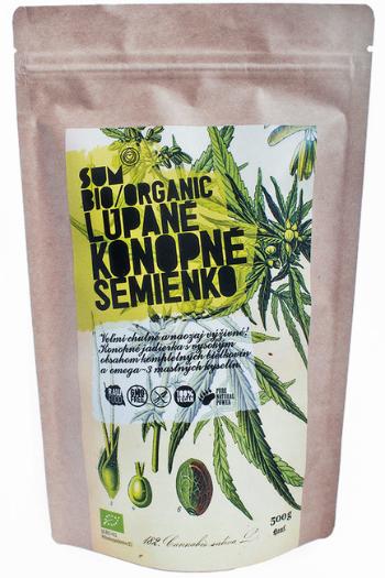 Lúpané konopné semienka BIO, Premium, 500g