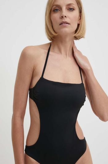 Jednodielne plavky Max Mara Beachwear čierna farba,jemne vystužený košík,2416831089600