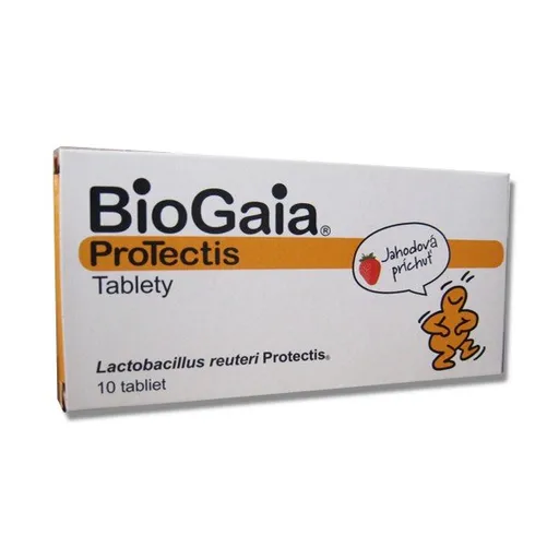 EwoPharma BioGaia ProTectis jahoda 10 tabliet