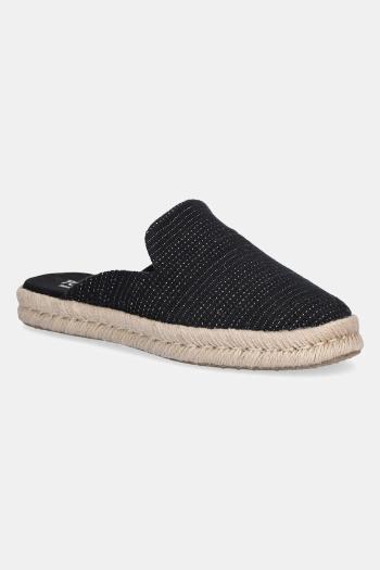 Espadrilky Toms METALLIC LINEN STRIPE čierna farba, 10021880