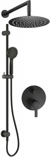DEANTE DEANTE - Arnika nero Sprchový set pod omietku, s posuvnou tyčou - so sprchovou hlavicou NAC_N6QP