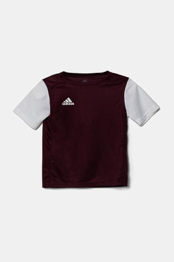 Detské tričko adidas Performance fialová farba, s potlačou, DP3224