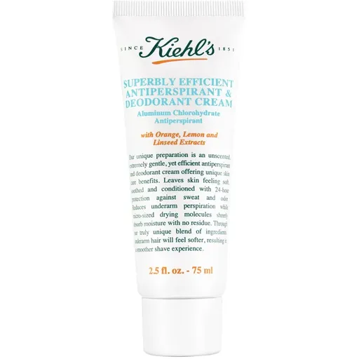 Kiehl's Superbly Efficient Antiperspirant & Deodorant Cream krémový antiperspirant pre všetky typy pleti 75 ml