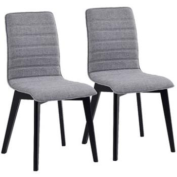 Jedálenská stolička ELEGANCE svetlo sivá, súprava 2 ks (3368)