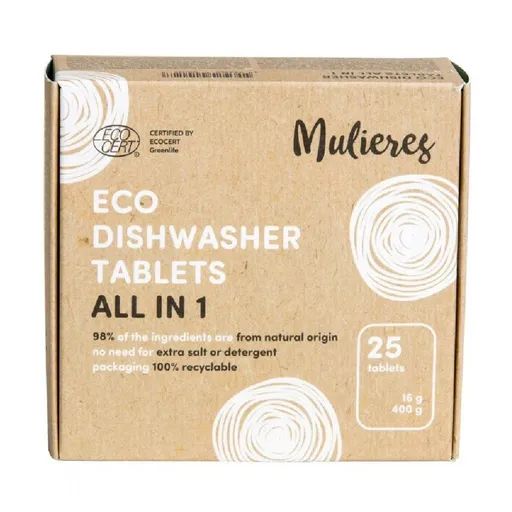 MULIERES OÜ Tablety do umývačky všetko v jednom BIO 25 ks
