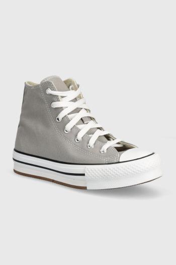 Detské tenisky Converse A07346C šedá farba