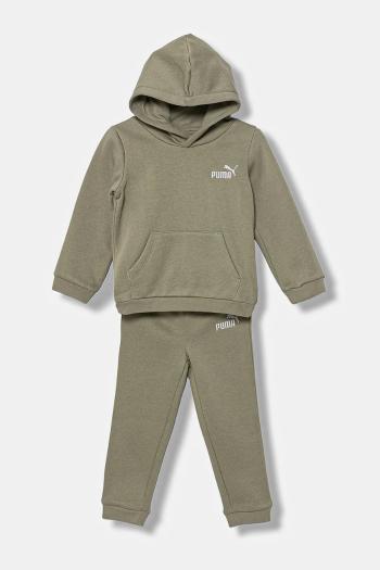 Detská tepláková súprava Puma MINICATS Loungewear Set FL INF zelená farba, 686282