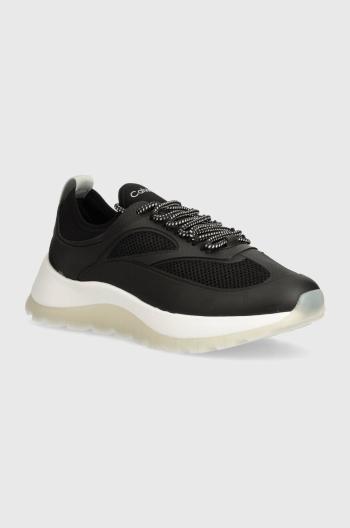 Tenisky Calvin Klein RUNNER LACE UP PEARL MIX M čierna farba, HW0HW02079
