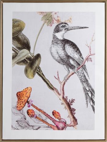 ArtFir Obraz BIRD 636 | biela 45 x 60 cm