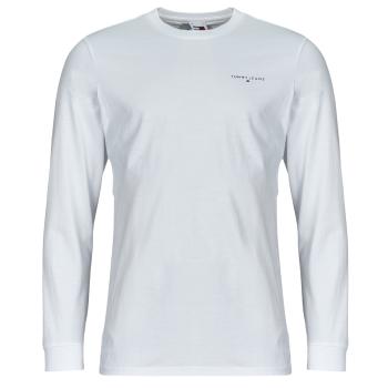 Tommy Jeans  TJM SLIM LINEAR CHST L/S TEE EXT  Tričká s dlhým rukávom Biela