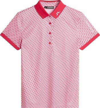 J.Lindeberg Tour Tech Print Geo Pink XL Polo košeľa