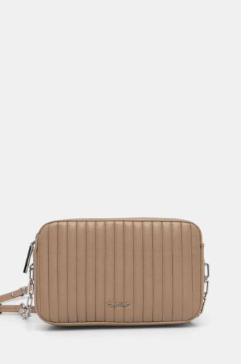 Kabelka Calvin Klein béžová farba, K60K613078