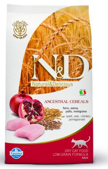 Farmina N&D cat AG adult, chicken, spelt, oats & pomegranate granule pre mačky 5kg