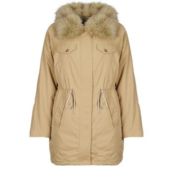 Guess  LUCIE PARKA FAUX FUR  Parky Béžová