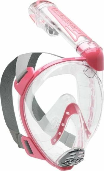 Cressi Duke Dry Full Face Mask Pink Transparent M/L Potápačská maska