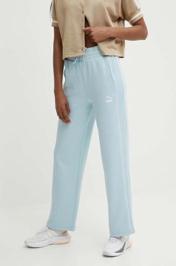 Tepláky Puma T7 High Waist Pant jednofarebné,624212