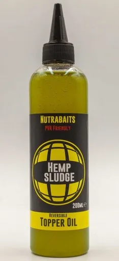 Nutrabaits topper polievací olej hemp sludge 250 ml konopný