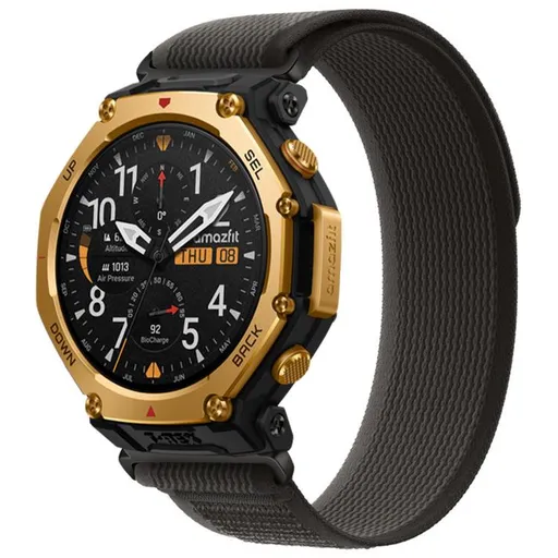 NYLON COLOR Vymeniteľný remienok pre Amazfit T-Rex 3 Pro 48mm BLACK-GREY