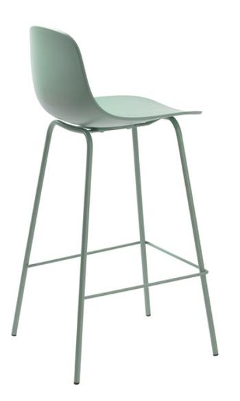 Barová stolička Unique Furniture WHITBY zelená plast 42021090