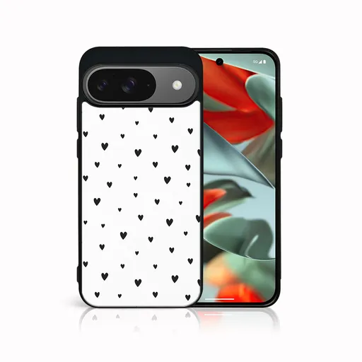 MY ART Ochranný kryt pre Google Pixel 9 BLACK HEARTS (167)