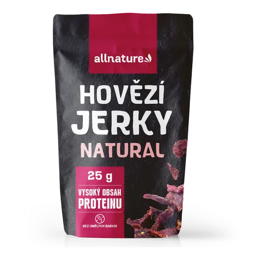 ALLNATURE Beef natural Jerky sušené mäso 25 g