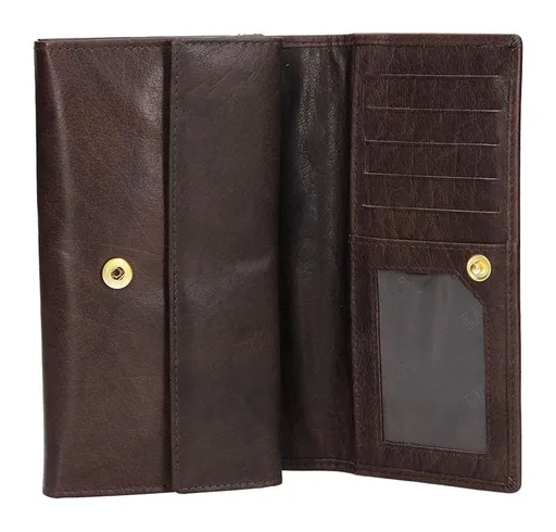 Dámska kožená peňaženka Lagen V62 Dark brown