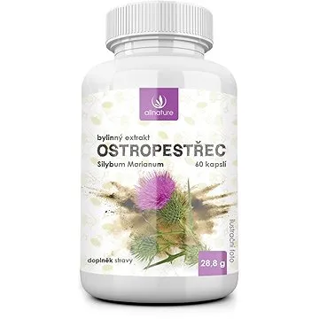 Allnature Pestrec bylinný extrakt 60 kapsúl (8595674628688)