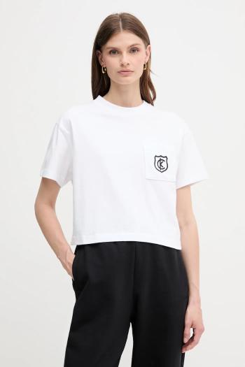 Bavlnené tričko Calvin Klein Jeans dámske, biela farba, LV047B847G
