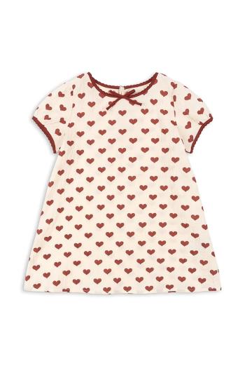 Šaty Konges Sløjd AVA SLIP DRESS GOTS béžová farba, mini, rovný strih, KS103236