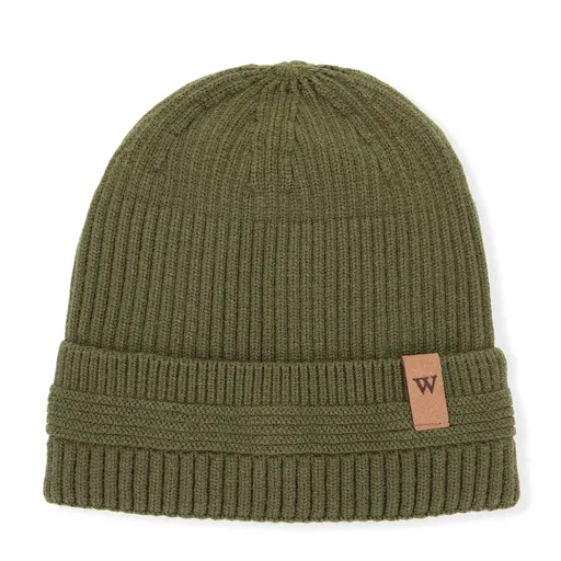 Pánska zimná čiapka s vyhrnutým okrajom a dekoratívnym vzorom 101-HF-004-Z