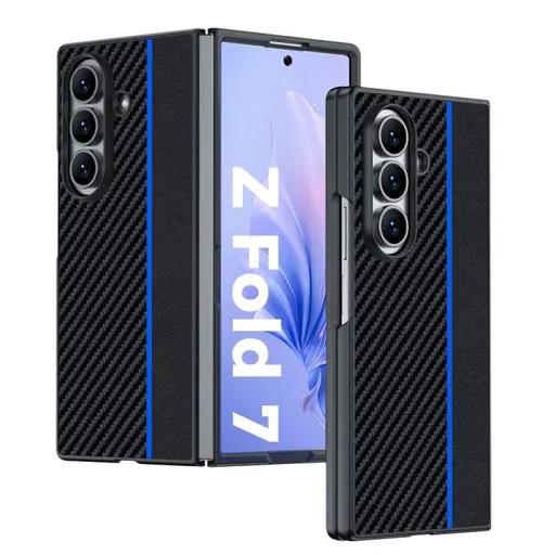 CARBON Ochranný obal pre Samsung Galaxy Z Fold7 5G BLACK BLUE