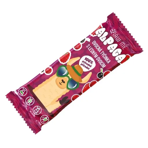 RAW ME Alpaca ovocná tyčinka s lesným ovocím 25 g