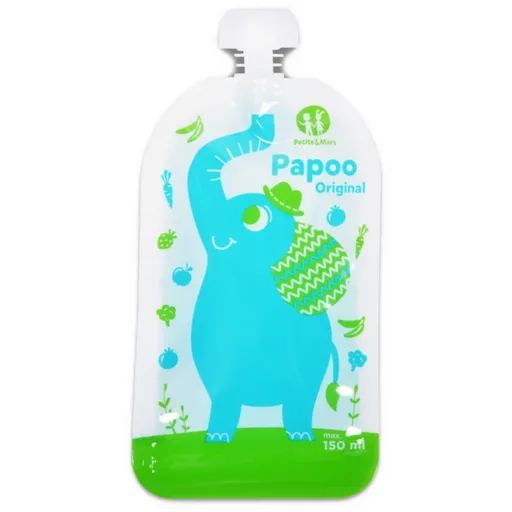Petite&Mars Papoo kapsička na jedlo Elephant 6x150 ml