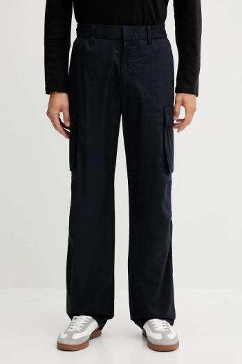Bavlnené nohavice Armani Exchange tmavomodrá farba, strih cargo, XM000943 AF11882