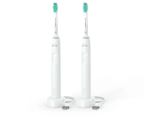 Philips HX3675/13 Sonicare 3100, set zubných kefiek, pre dospelých, 31000 kmitov/min, časovač, tlakový senzor, biely