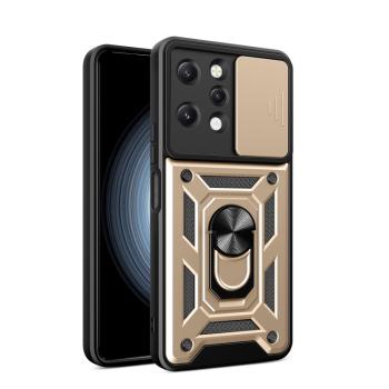 RING CAMERA Kryt s držiakom pre Xiaomi Redmi 12 zlatý