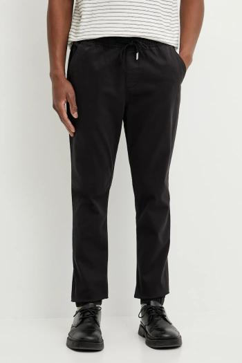 Nohavice Tommy Jeans pánske, čierna farba, DM0DM20283