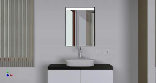 HOPA - Zrkadlo s LED osvetlením METUJE - Rozmer A - 60 cm, Rozmer B - 3.5 cm, Rozmer C - 80 cm ZRPITR8060