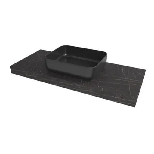 Doska pod umývadlo Naturel Dolce 80x8x50 cm Pietra Grigia čierna mat DO8050PBC