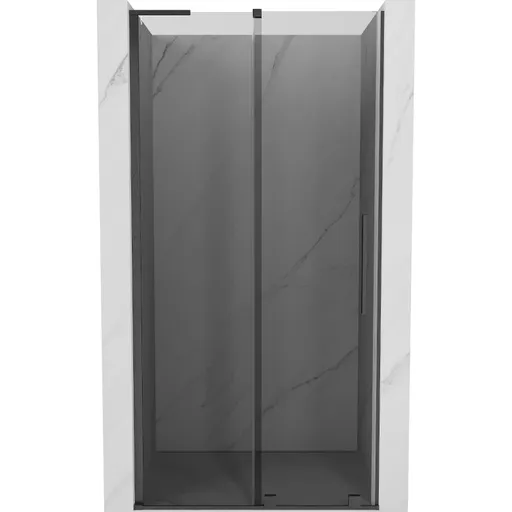 MEXEN/S - Velar L posuvné sprchové dvere 120, grafit, grafit kartáčovaná 871-120-003-41-66