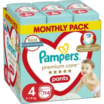 Pampers Premium Care Pants Size 4 jednorazové plienkové nohavičky 9-15 kg 114 ks