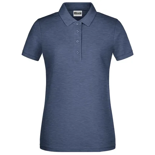 James & Nicholson (Daiber) Dámska polokošeľa z biobavlny 8009 - Svetlý džínsový melír | L