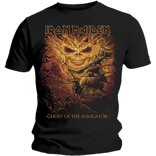 Iron Maiden tričko Ghost of the Navigator Čierna M