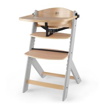 KINDERKRAFT Stolička jedálenská Enock Grey wooden, Premium