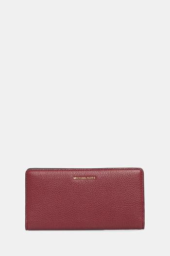 Kožená peňaženka MICHAEL Michael Kors BRYANT bordová farba, 32S5GYTP3L