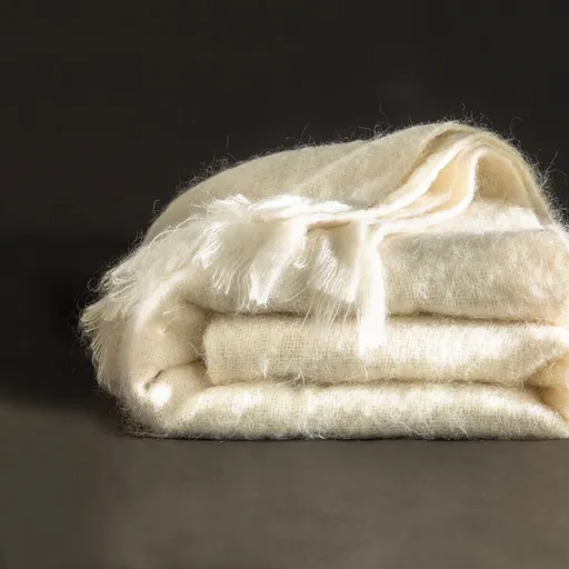 Mohérová vlnená deka Ourson® s kozou vlnou Angora