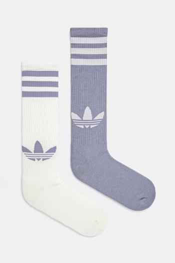 Ponožky adidas Originals 2-pak fialová farba, JP2499