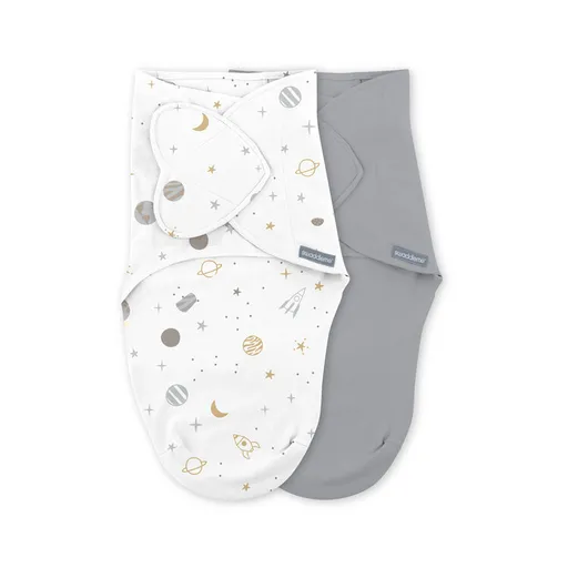 INGENUITY Zavinovačka SwaddleMe™  Ulitka bavlna Sunset space 2ks 0,5 TOG 0-3m