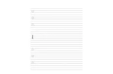 Filofax A5 Poznámkový blok linajkový, biely