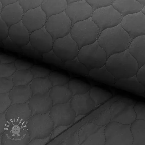 Prešívaná látka Round black